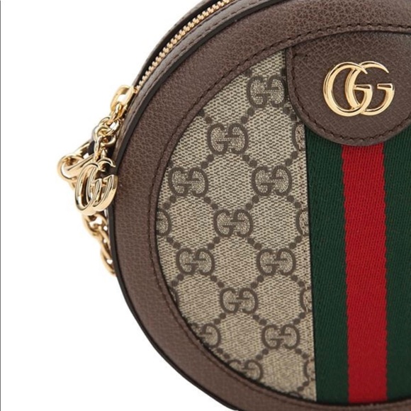 SOLD AUTHENTIC MINI OPHIDIA GG SUPREME ROUND BAG - Picture 2 of 8